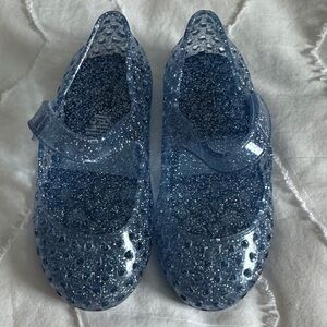 Sparkly Blue jelly sandals
